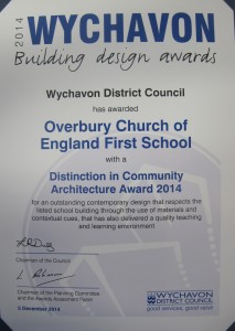 Award certificate